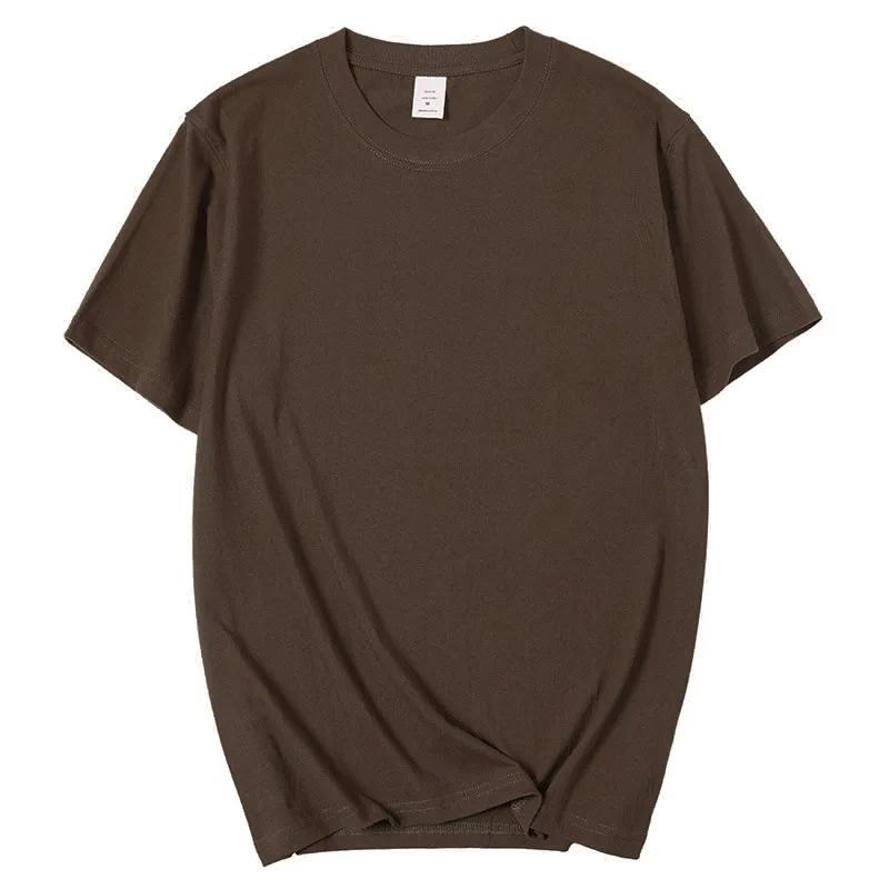 Хлопковая мужская футболка однотонная с круглым вырезом, короткий рукав, свободная, повседневная, нижний слой, мужская рубашка XS