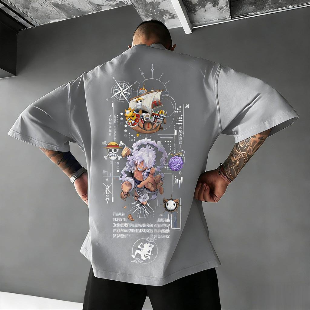 Ace Chopper Graphic T Shirt Men Women 2026 Summer Streetwear Oversized Cotton Tee Casual Short Sleeve Tops