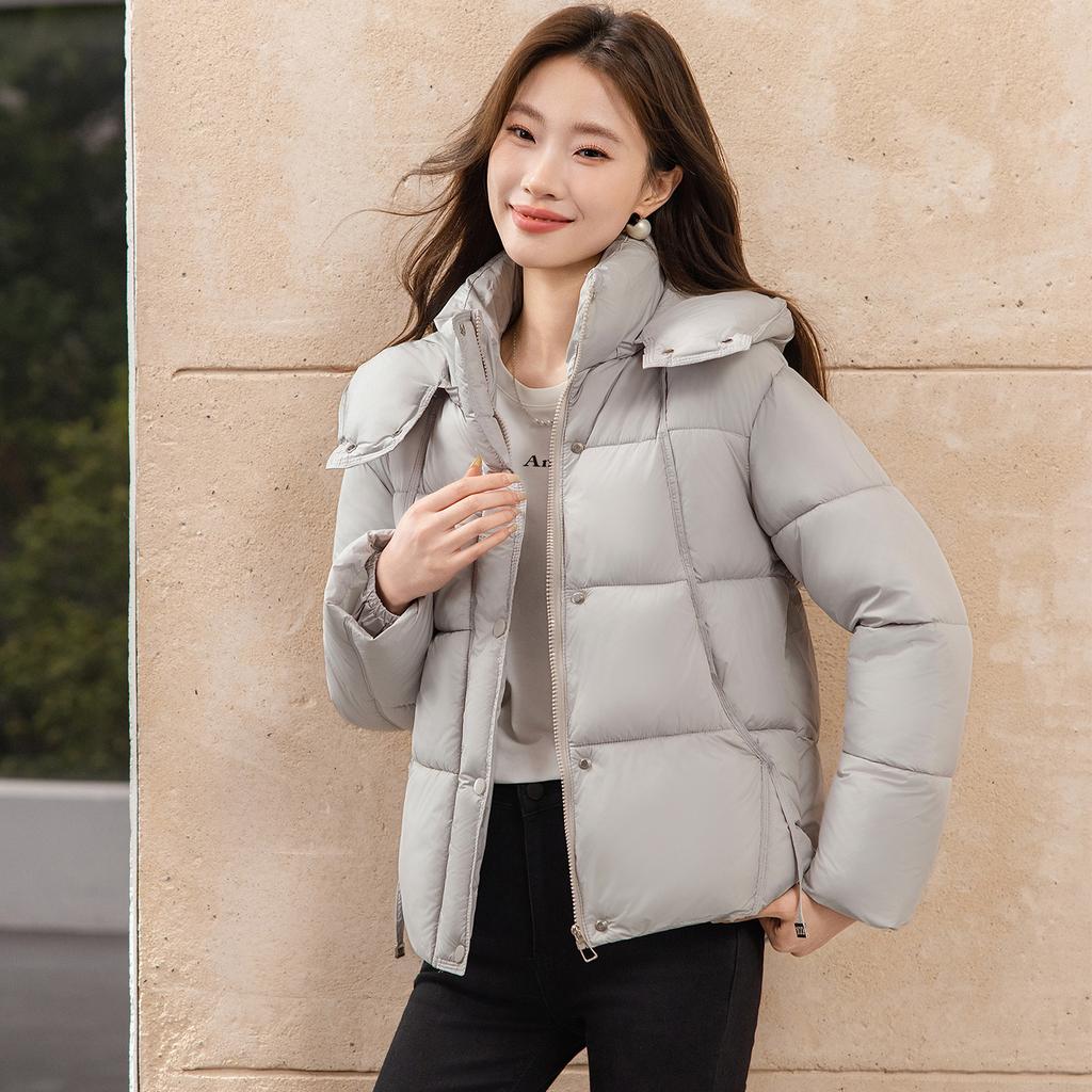 Short winter down cotton clothes women's new loose hooded bread clothes cotton coat