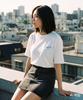 Kichipichi La Mer Clam Semi-Overfit Sorona Short Sleeve T-Shirt Off-White (Kf2Lts001)