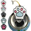 Soda Can Opener Pop Can Tab Opener With Keychain Strap Help for Long Nails,Kids,Sore Hands,Arthritis Cat Paw Blue 1PC