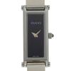 Used [GUCCI] Gucci 1500L Stainless Steel Quartz Analog Display Ladies Black Dial Watch