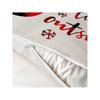 Set of 4 Merry Christmas Decorative Throw Pillow/Cushion Covers - (16 X 16 INCH, Red & Black)