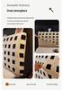 Plaid Thickened Bedside Headboard Cover
