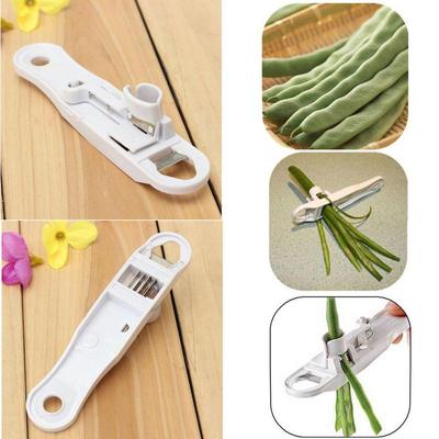 Green Bean Slicer Portable Cutter For Green Bean Vegetable Cutter Bean Shredder Slicer Remover Peeler Runner White Kitchen