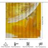 Artistic Abstract Shower Curtain Yellow White Watercolor Design Bathroom Decor For Home Waterproof Fabric With Hook Rings (Yello