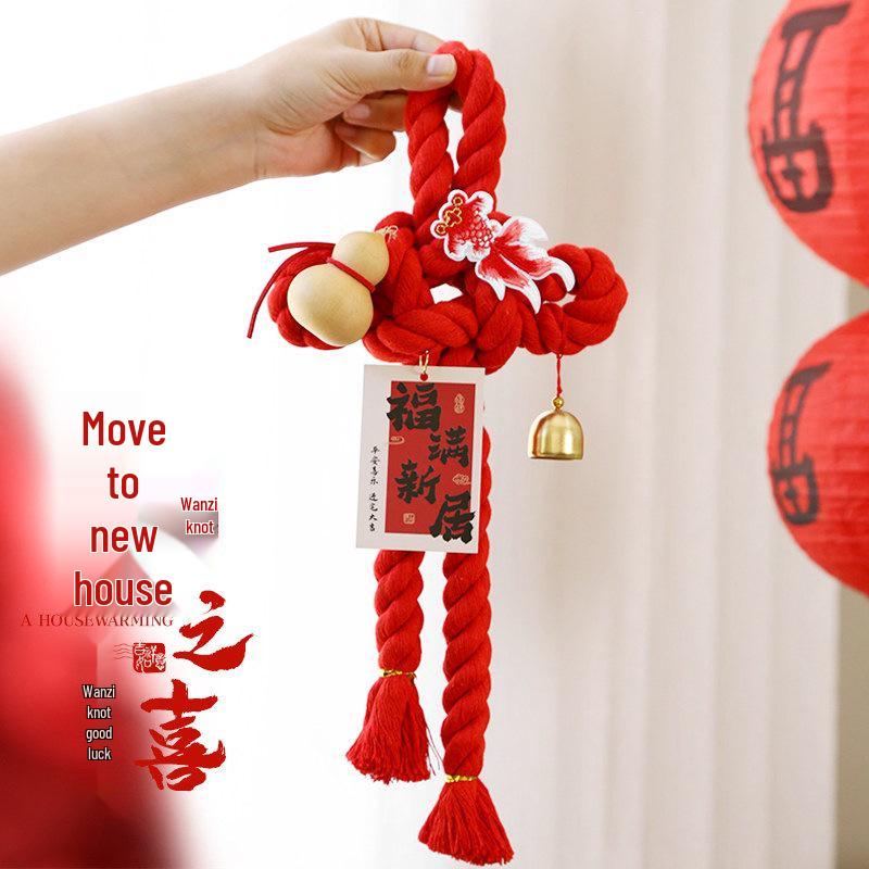 Fu Knot Handle Pendant for New Home Ceremony