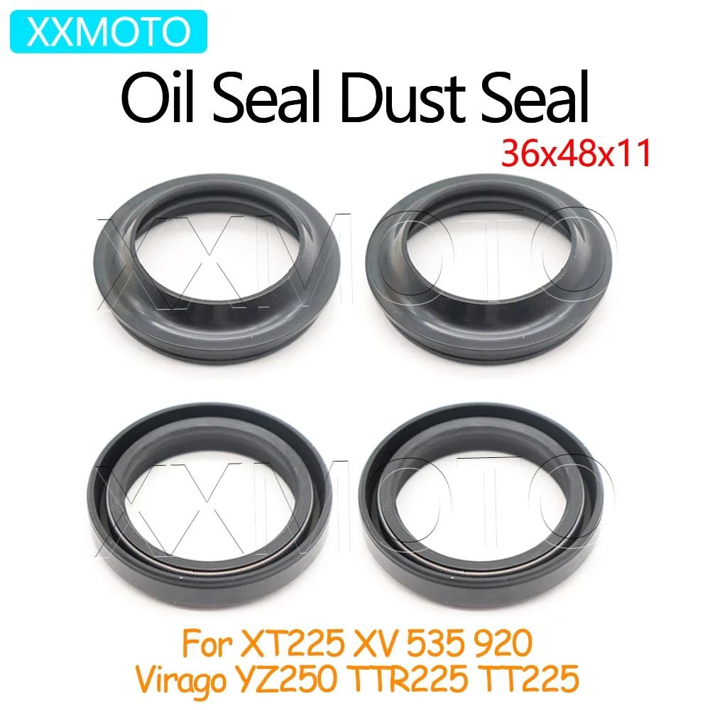 36x48x11 36 48 11 Oil Seal Dust Cover Front Fork Damper For Kawasaki Yamaha XT225 XV 535 920 Virago YZ250 TTR225 TT225 XT TT 225