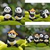 Cute And Playful Panda Baby Figurines In Blind Box Ideal For Diy Miniature Scenery