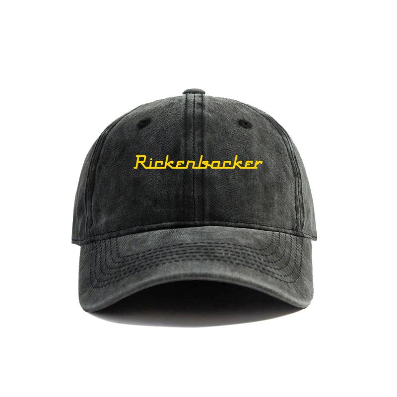 Rickenbacker Distressed Baseball Cap Cool Men Retro Outdoor Summer Adjustable Gift Dad Hat MZ-642