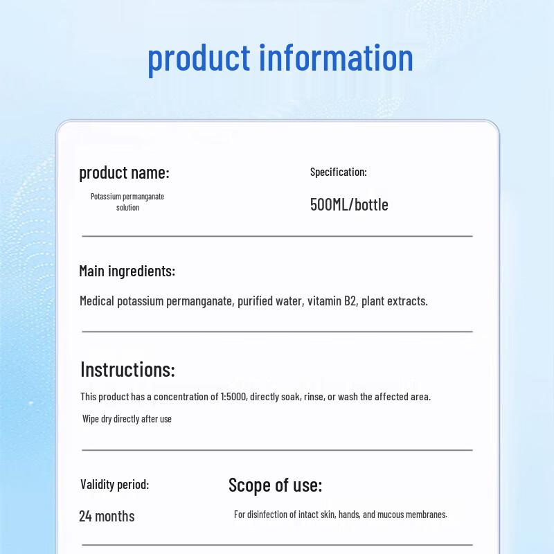 Roztok manganistanu draselného Renhe pro osobní péči