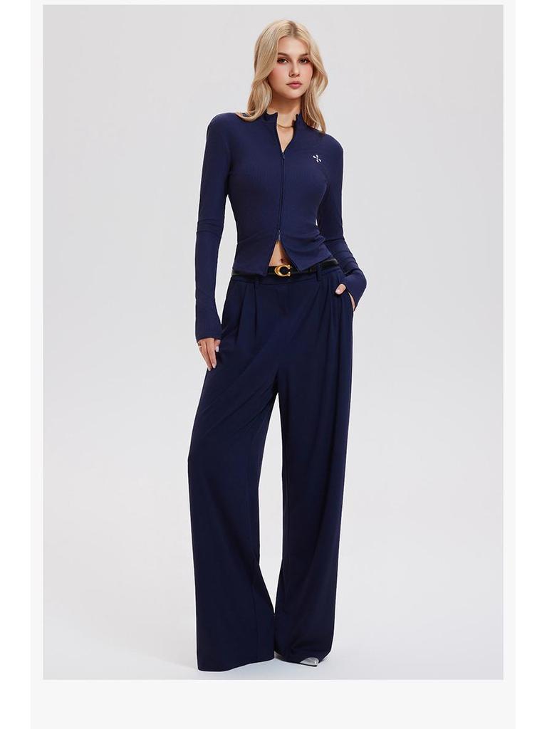 Women's Fashionable Wide-Leg Yoga Pants - Breathable, Loose, Slimming Trousers