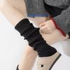 White Foot-Stepping Knitted Socks Cover Spring And Autumn Stacking Socks Y2K Gray Medium-Length Socks With Snow Boots Leg Cover