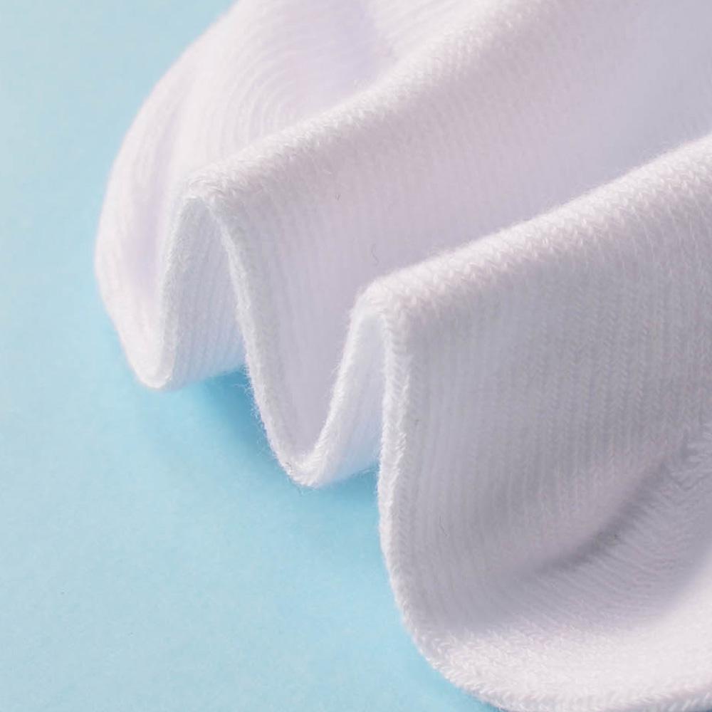 Children Boys Girls Cotton Above Ankle Sport Socks Soft Sweat Plain Stitch Athletic Spring Autumn Winter White Rray Black