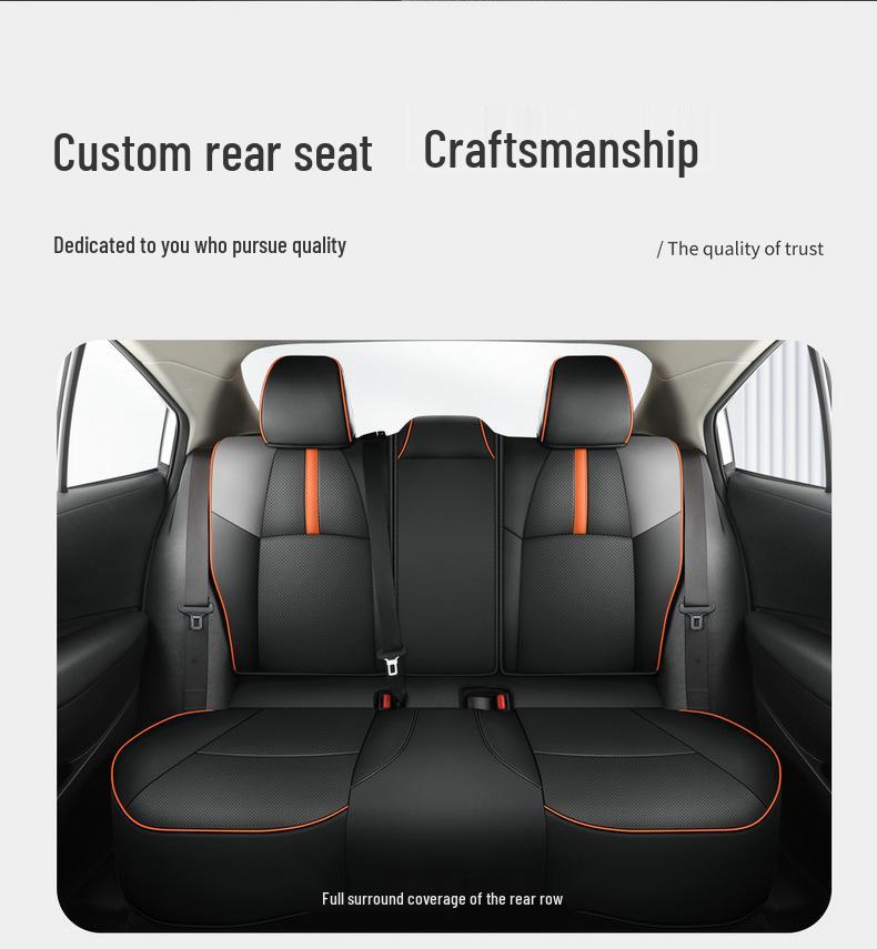 Corolla-Specific One-Piece Leather Seat Cover & Cushion