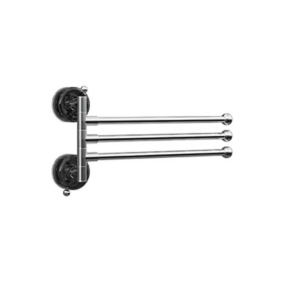 180° Rotating Towel Rack 3/4/5 Bars Toilet Towel Rod New Clothes Hanger