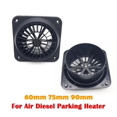 60/75/90mm Black Car Air Conditioner Outlet For Webasto Eberspacher Heater Air Vent Outlet with Fan Air Conditioning Vent