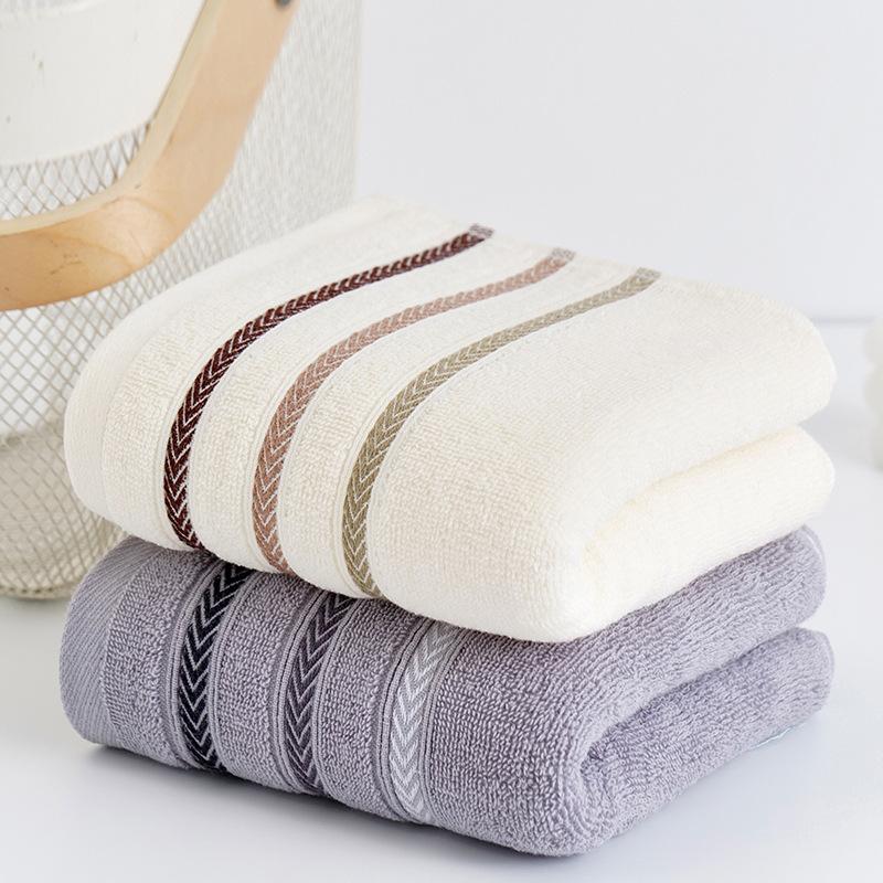 Full Cotton Absorbent Soft Bathing Household Towel Pure Cotton Face Wash Adult Thick Embroidery