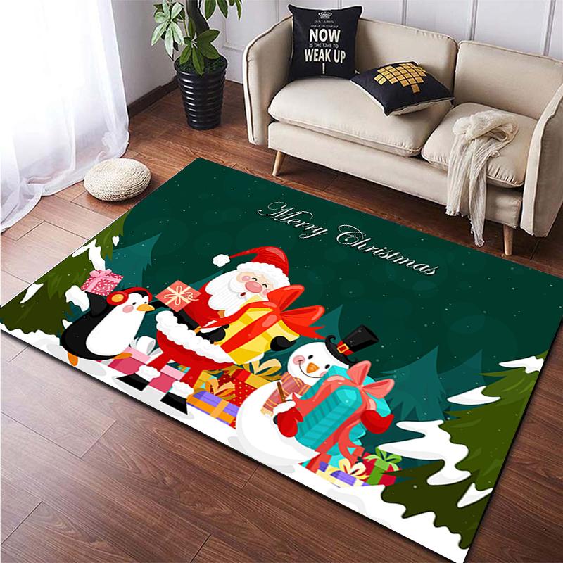 Christmas HD Printed Area Large Rug ,Carpet for Living Room Bedroom Sofa Decoration, Non-slip Floor Mats Dropshipping Alfombras