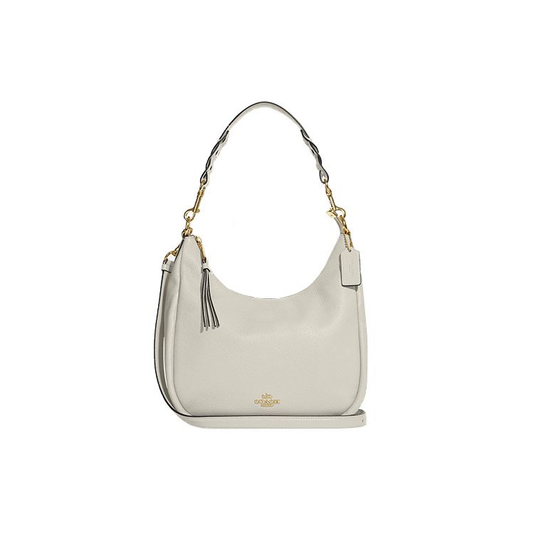 

Coach Jules 29 Zipper Closure Woven Tote Bag Pebble Leather Handbag Shoulder Crossbody Bag Large Women handbags White C9190-IMCHK Basic Set (Bag+Dust Bag)