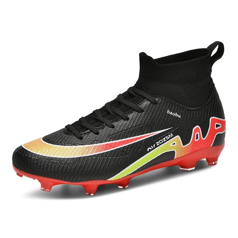 New Thorn Football Shoes Men's and Women's High-top Youth Students FG Long Nails Grass Broken Nails Football Shoes