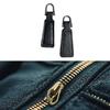 2x Tiradores de Cremallera de Cuero PU para Reparación de Cremalleras Tiradores Decorativos para Cremalleras Etiquetas para Cremalleras para Equipaje Botas Bolsas Ropa Mochilas