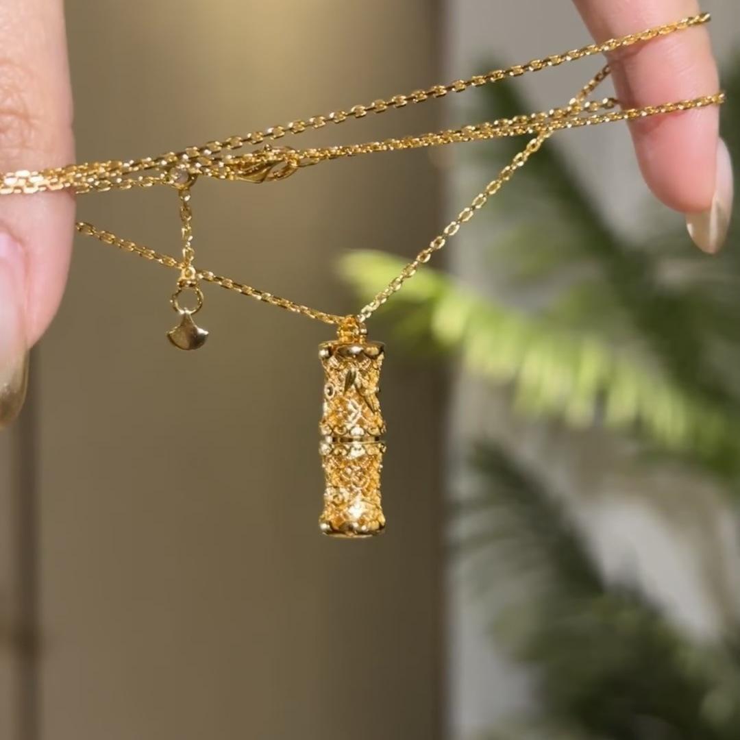 Древнее бамбуковое ожерелье Женский фестиваль Гаошэн Богатое бамбуковое колье Цепочка на ключицу Нишевый дизайн Цепочка для свитера Аксессуары