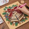 Self‑Adhesive Xmas Rhinestone Painting Kit Christmas Star Santa Crystal Painting Set  Holiday Craft