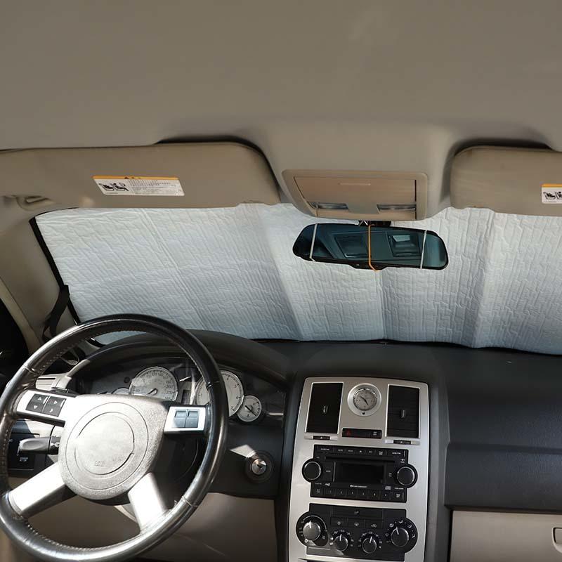 Pára-brisa do carro sombra janela sombra dobrável viseira de sol capa de carro apto para chrysler 300c 2004-2010 acessórios interiores