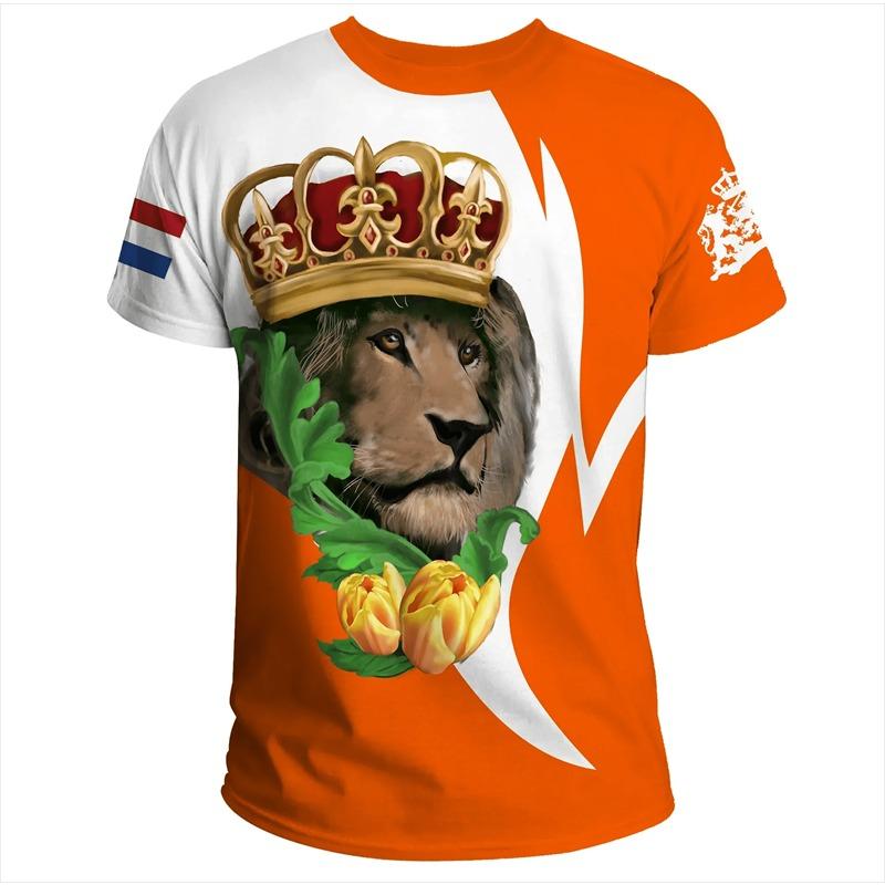 Bandiera Stampa 3D Sportiva Asciugatura Rapida Traspirante Maglietta Uomo Esterno Uniforme da Calcio Allenamento di Squadra Genitore-Figlio Manica Corta