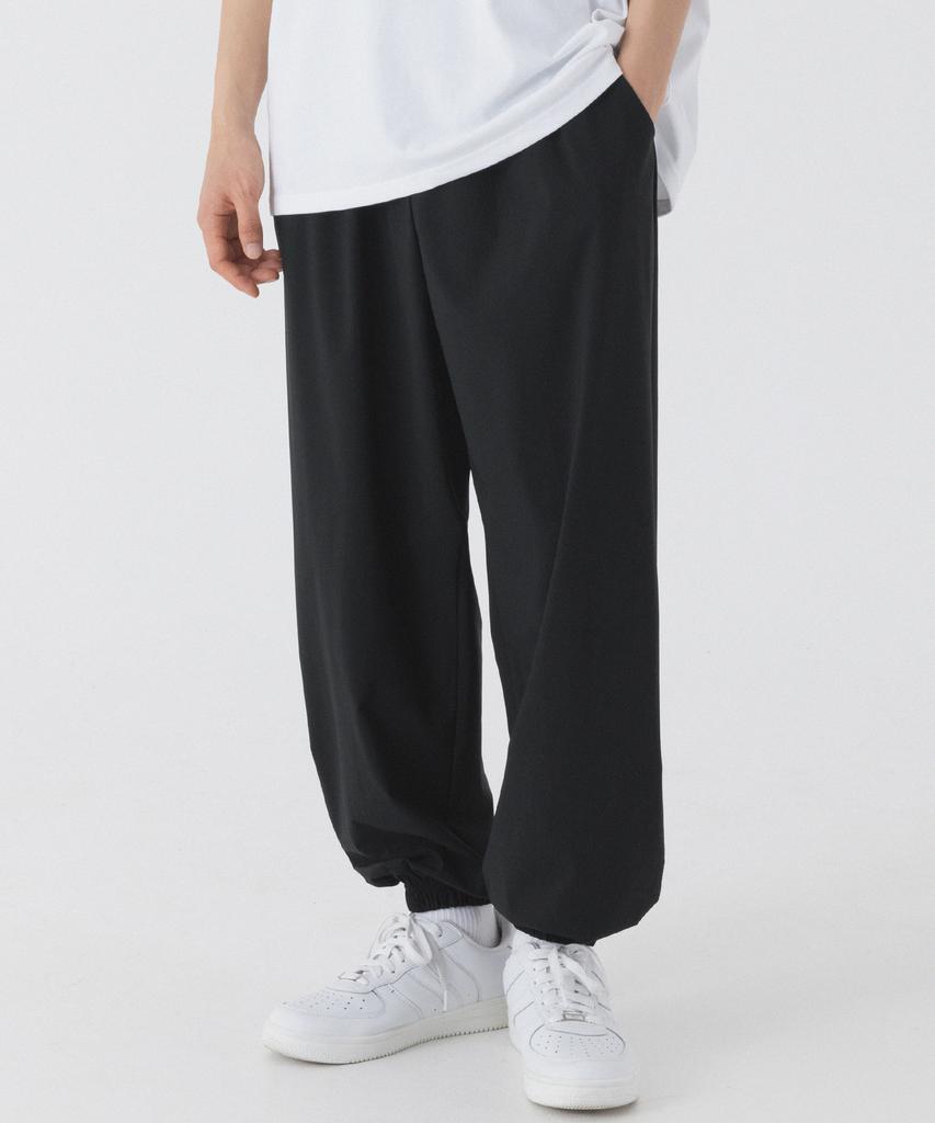 PIANER Cool Stretch Semi-Wide Jogger Pants (Black)