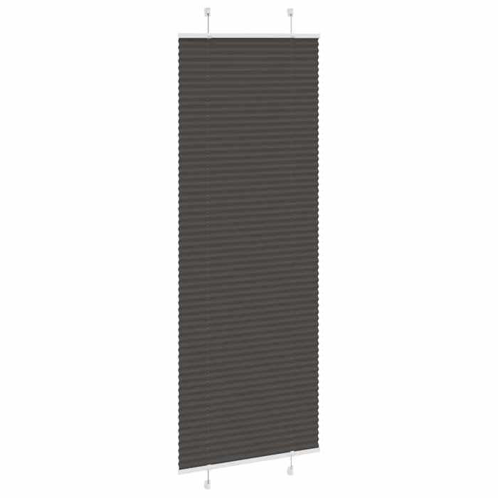 VidaXL Store Plissé Noir 80x200 Cm Largeur Du Tissu 79,4 Cm Polyester, Window Pleated Blind, Accordion Blind, Blind 4015156
