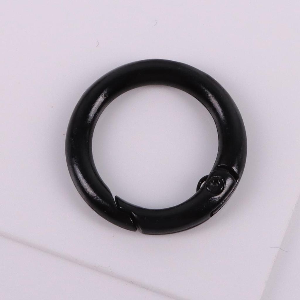 24mm Candy Color Round Metal Keychain - Handmade Spray Painted DIY Jewelry Accessory, Available In Multiple Colors