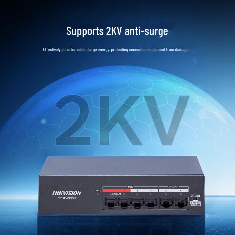 HIKVISION PoE Network Switch CN plug (adapter included)
