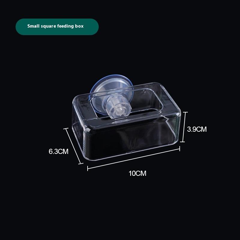 Aquarium Feeder With Strong Suction Cups Fish Tank Feeder Aquarium Feed Ring Fish Tank Station Floating Food Tray Feeder