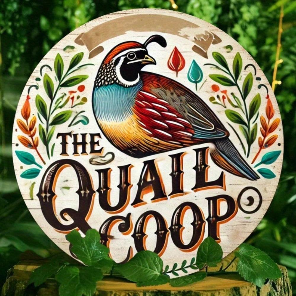 Flat Metal Sign, 2D Wall Art Decor, Hanging Tin Plate