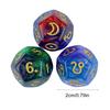 3Pcs Acrylic Astrology Dice Signs Planets Numbers 12-Sided Dice Divination Tool Tarot Constellation Dice Easy To Use