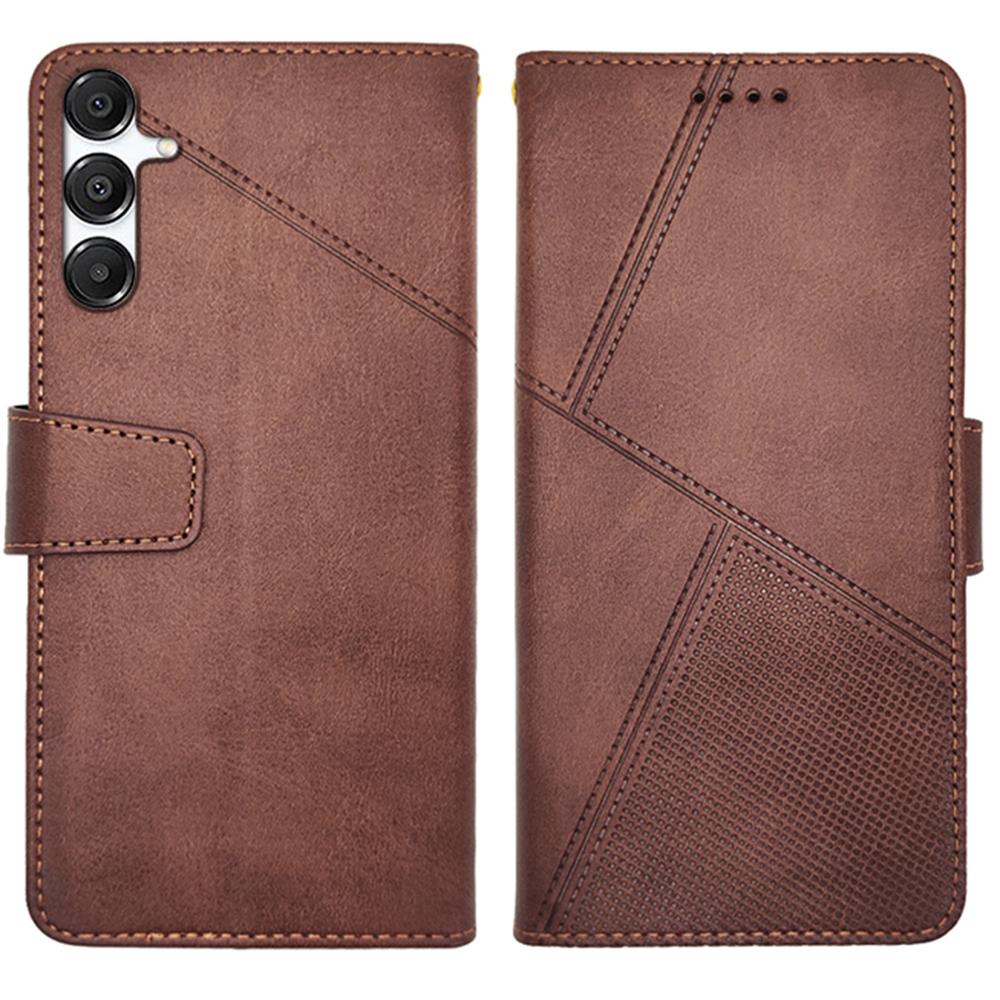 IDEWEI For Samsung Galaxy A16 5G/4G Case Leather Wallet Phone Cover Stand Calf Texture