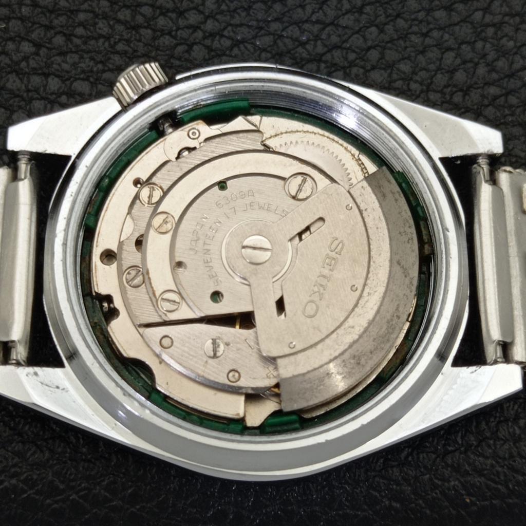 REFURBISHED VINTAGE SEIKO 5 AUTOMATIC 6309A JAPAN MENS SILVER WATCH a441128-4 Sk-a441128