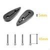 2 Pieces Bike Handlebar Riser Adjustable Angle Wedge Set Triathlon Spacers