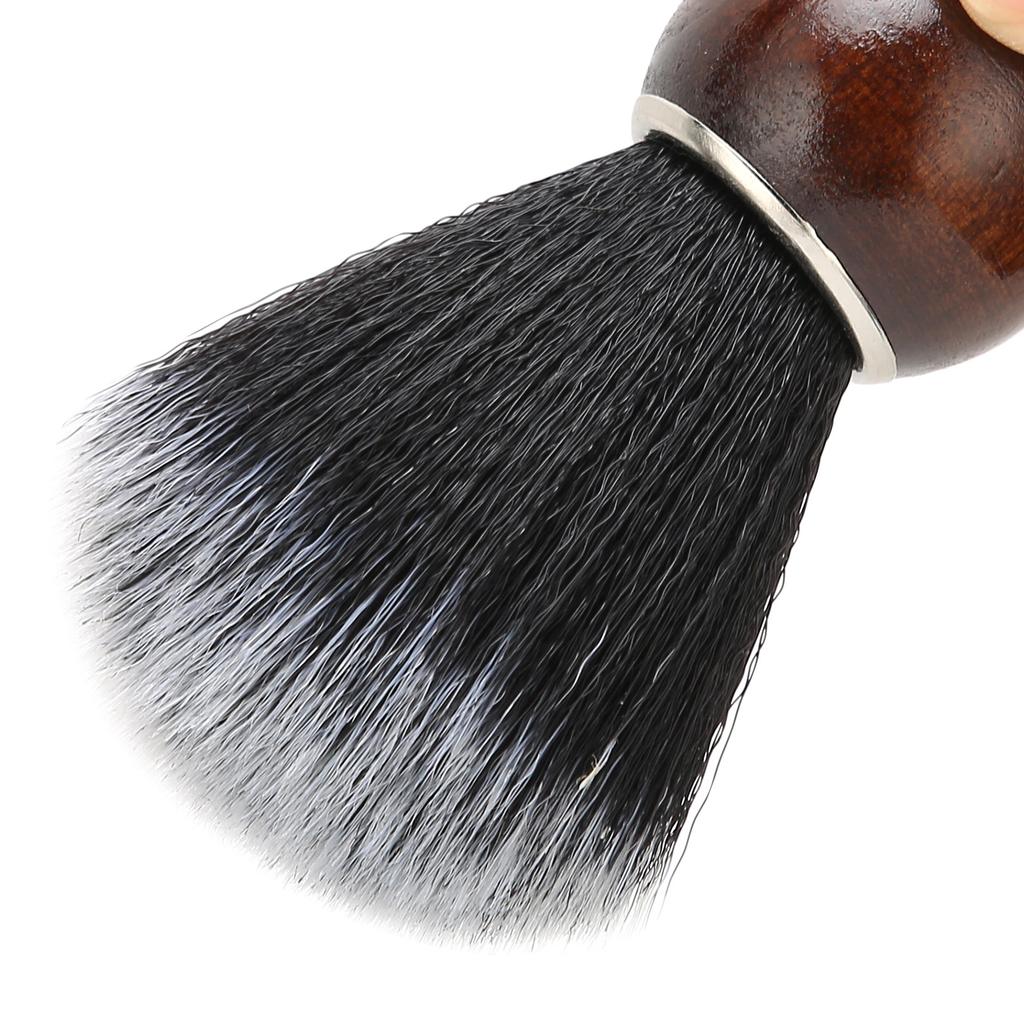 Štětec na holení vlasů Men Salon Barber Štětec na holení vousů s dřevěnou rukojetí
