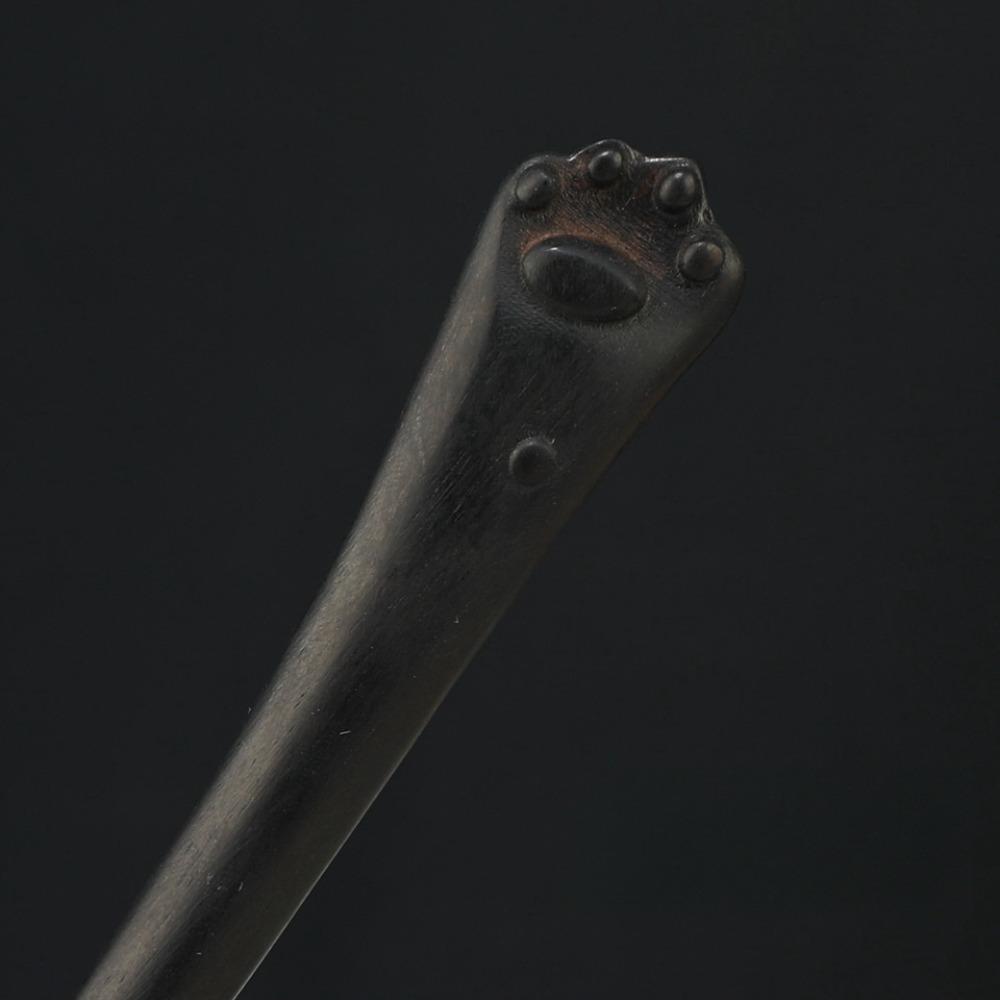 

Headpiece Sandalwood Cat Hairpin Wooden Blackwood Kitty Hair Stick Hair Accessory