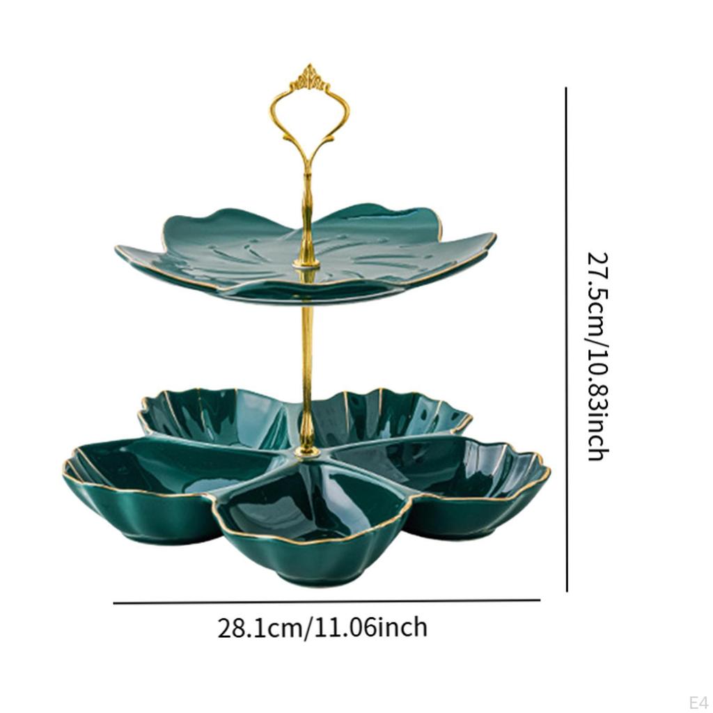 Ceramic Cake Stand with Multiple Tiers for Dessert Presentation