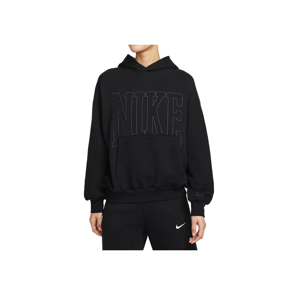 Nike SS25 Letter Print Comfortable Soft Hoodie Women Hoodies Black HQ5888010