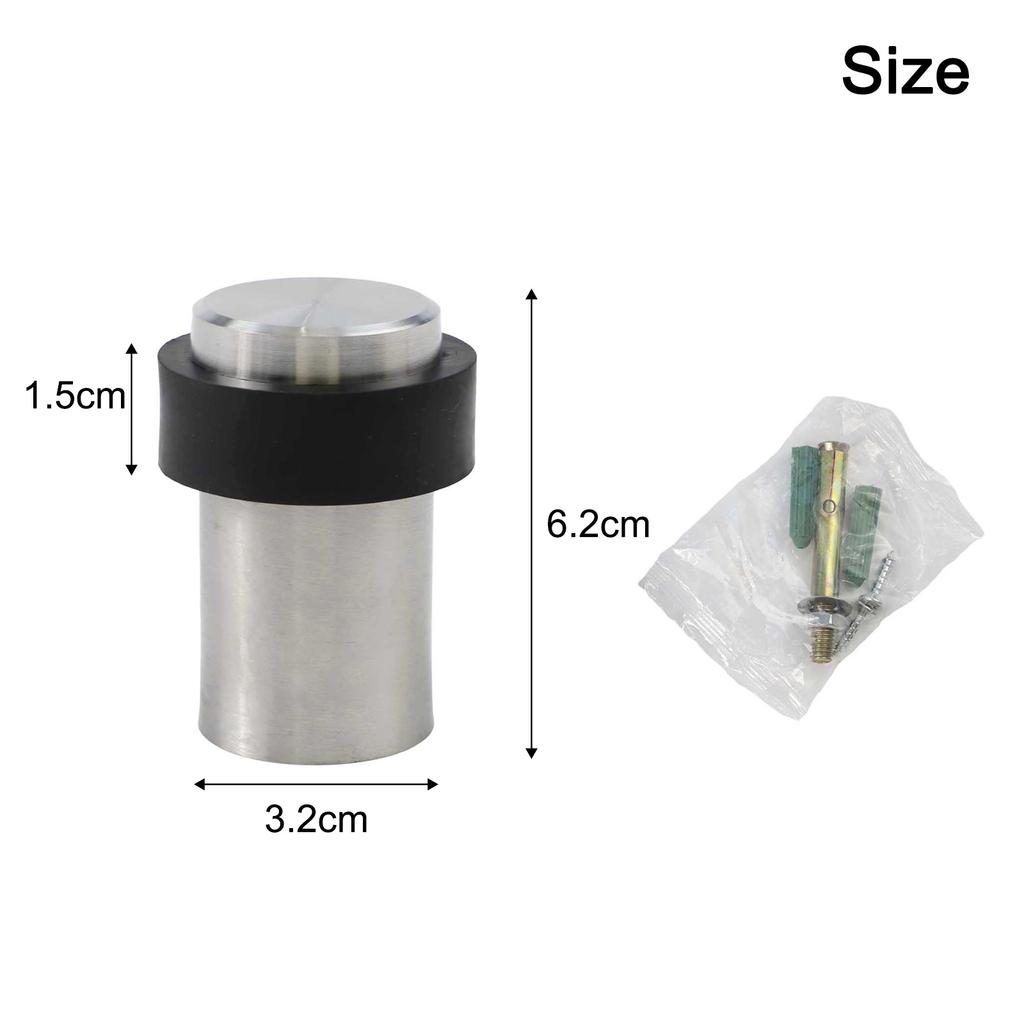 Silver Door Stop Kit Stainless Steel 46/60/80/100/120cm Brand New
