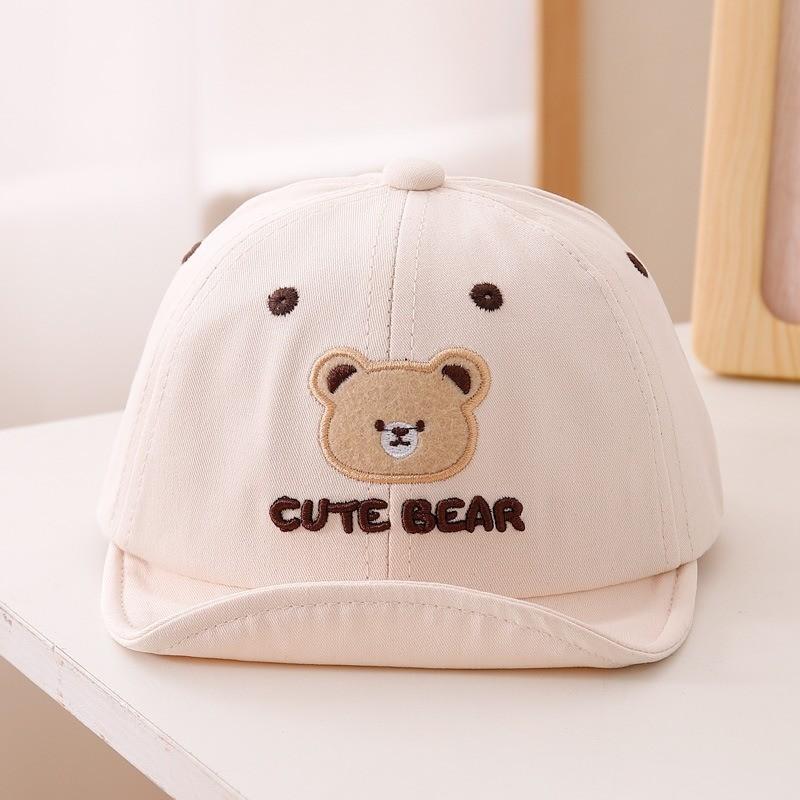 Baby Bear Baseball Cap With Breathable Cotton Blend For Spring Kids Outdoor Fun