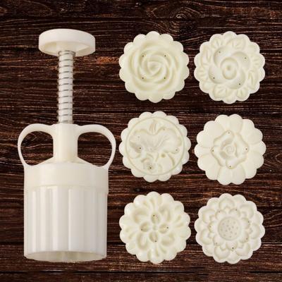Kreative Mondkuchenform Blumenförmige Keksstempelform Mondfest Überraschung Mungobohnen