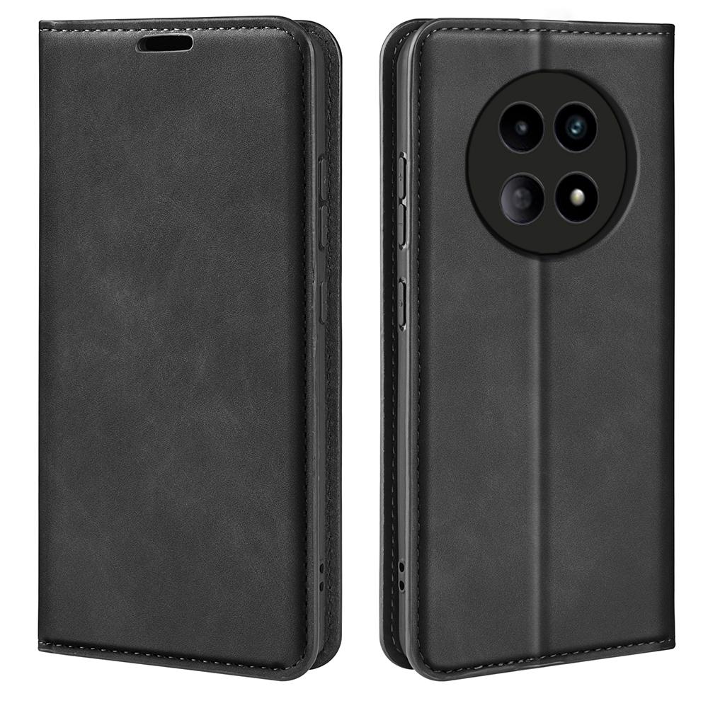 For Realme 12 5G Case Drop-resistant PU Leather Wallet Skin Touch Phone Shell