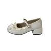 French design lace lace bow Mary Jane shoes women's 2025 new summer skirt light mouth single shoes