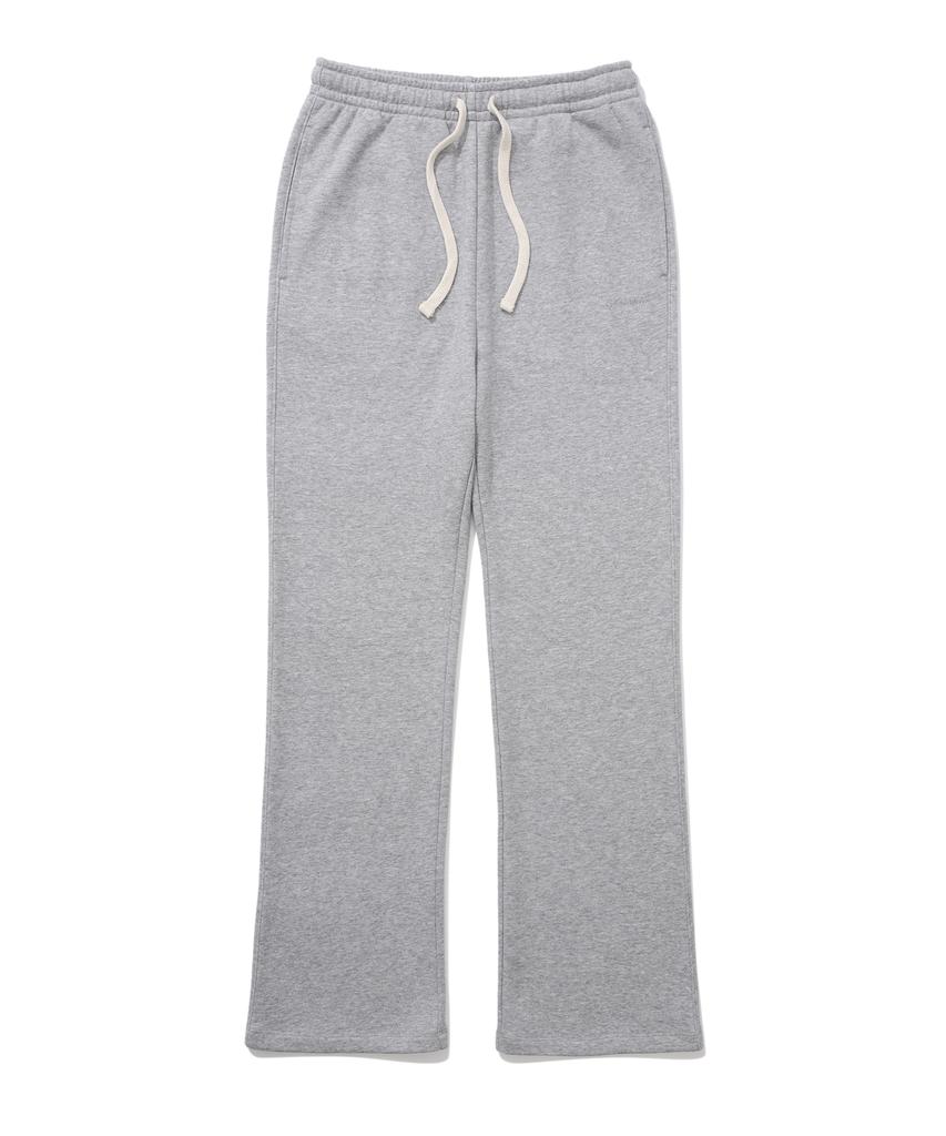 COVERNAT WOMAN Semi-Bootcut Sweatpants Melange Gray